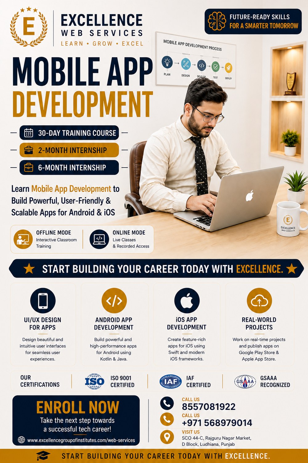 Mobile App Development training course and internship